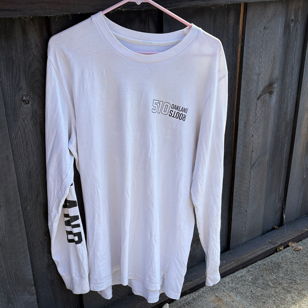 Oakland Roots White Long Sleeve Graphic Tee